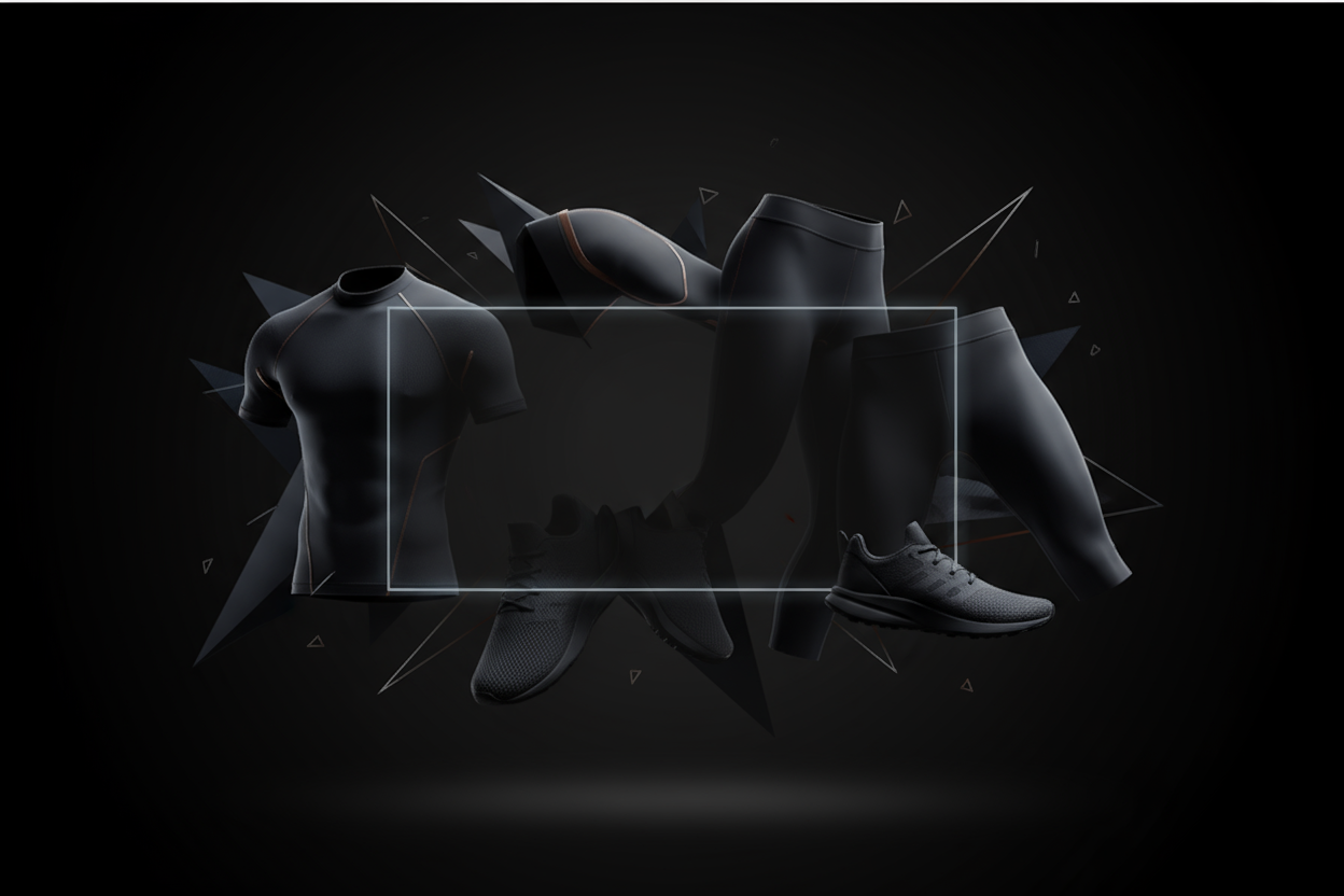 mail signup page banner without text for gym clohthign store black theme named as tytan clothing